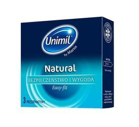 Natural lateksowe prezerwatywy 3szt