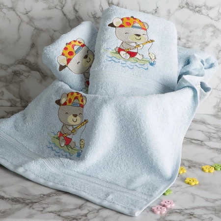 Ręcznik Dziecięcy Baby51 50 x 90 cm, Niebieski