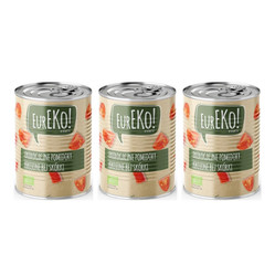 Zestaw: 3x Pomidory krojone bez skórki BIO 400 g/ 240 g