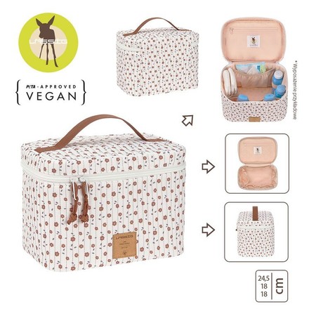 Lassig Casual Label Kuferek podróżny na akcesoria Flowers white