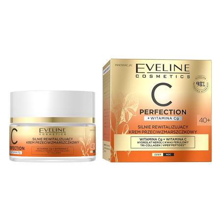 Eveline C Perfection Silnie Rewitalizujący Krem przeciwzmarszczkowy 40+ na dzień i noc 50ml