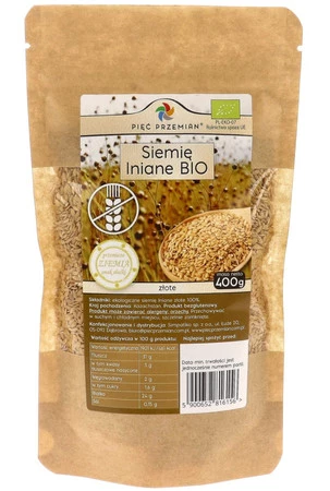  Pięć Przemian Siemię lniane złote BIO 400g