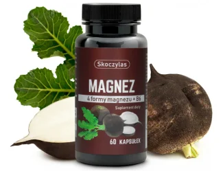 Skoczylas Magnez + B6 czarna rzepa 60 kaps.