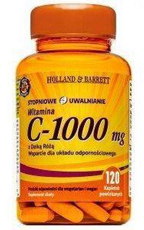 Holland&Barrett - Witamina C - 1000 mg z Dziką Różą - 100 kaps