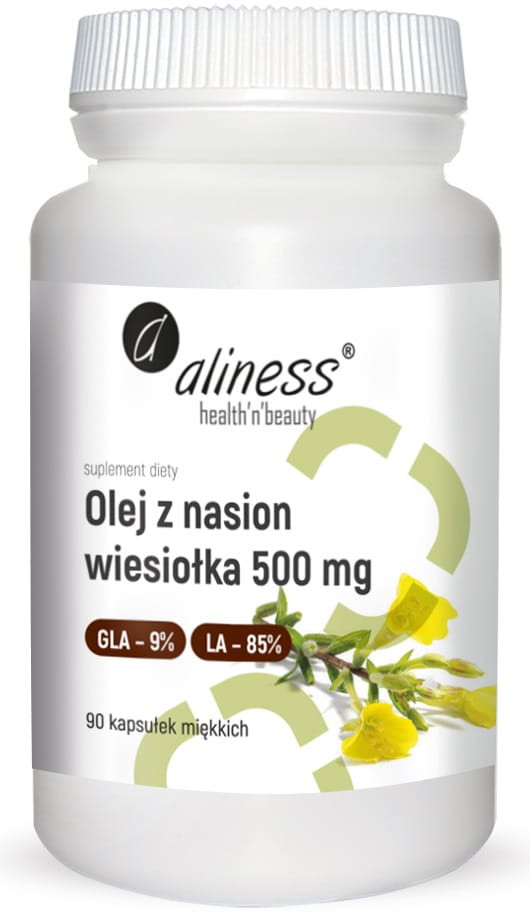 Aliness Olej z nasion wiesiołka 9%/85% 500 mg x 90 kaps - Nabea.pl