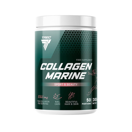 Trec Nutrition Collagen Marine Fit&Beauty kolegen rybi na wsparcie skóry, włosów 300g smak owoce leśne