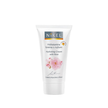 Nikel, Nawilżający krem do twarzy z różą, 50 ml