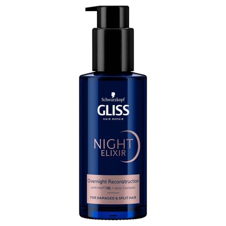Night Elixir Reconstruction regenerująca kuracja na noc bez spłukiwania do włosów zniszczonych i rozdwojonych końcówek 100ml