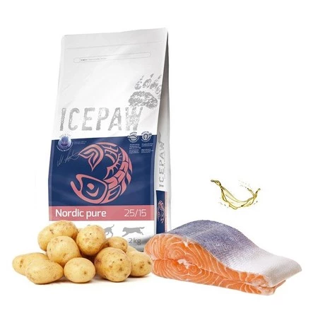 ICEPAW Nordic Pure łosoś karma dla dorosłych psów (2 kg)