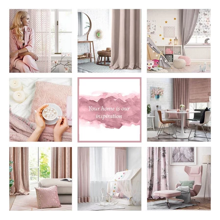 ZASŁONA GOTOWA CARLO 135 X 250 CM PUDROWY RÓŻ