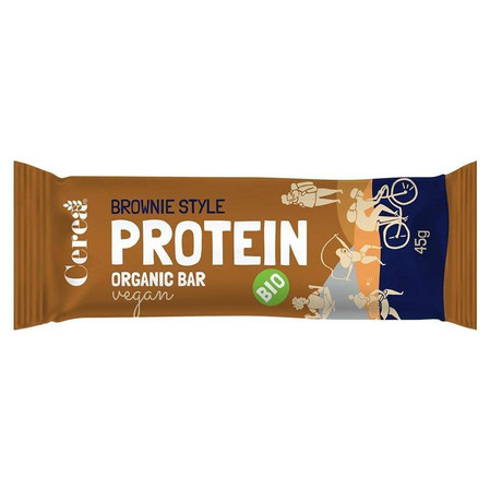 Zestaw 5x Baton proteinowy - Brownie Cerea BIO, 45g