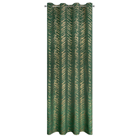 ZASŁONA GOTOWA SARA 140 X 250 CM CIEMNOZIELONY