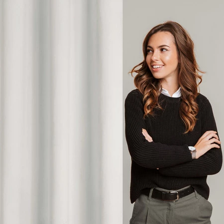 Zasłona gotowa Nita 140 x 250 cm, Kremowy