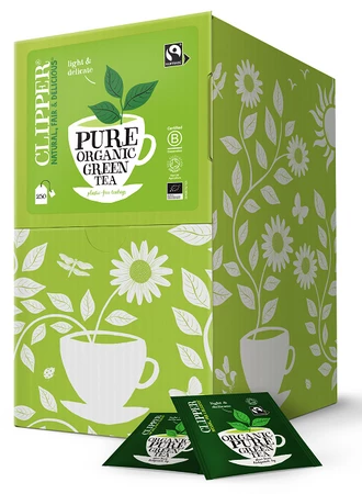 CLIPPER HERBATA ZIELONA FAIR TRADE BIO (250 x 2,0 g) 500 g