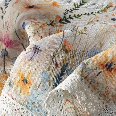 Firana gotowa Rozalie na Taśmie 150 x 30 cm, Biały