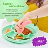 Nana's Manners, ETAP 2, Talerz silikonowy trójdzielny z przyssawką, zielony