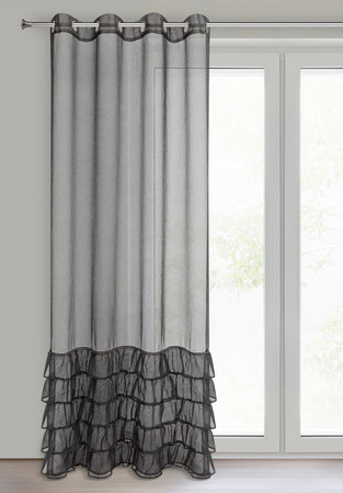 FIRANA GOTOWA CARLI 140 X 250 CM CZARNY