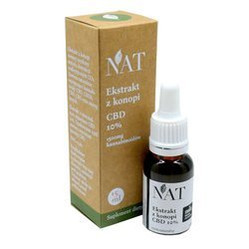 NAT − Olejek, ekstrakt z konopi 10% CBD − 15 ml