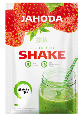 AMYLON SHAKE Z MATCHĄ I TRUSKAWKAMI BEZGLUTENOWY BIO 30 g