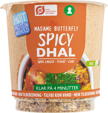Madame Butterfly Danie Błyskawiczne Proteinowe Dal Pikantny BIO 60 g