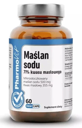 Pharmovit Maślan Sodu bezglutenowy 60 kaps.