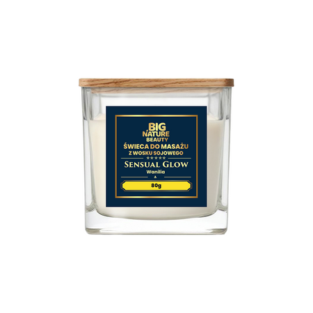 Big Nature Świeca sojowa do masażu Wanilia 80g