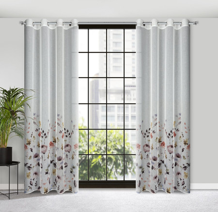 ZASŁONA GOTOWA D91 LAVIN 140 X 250 CM BIAŁY