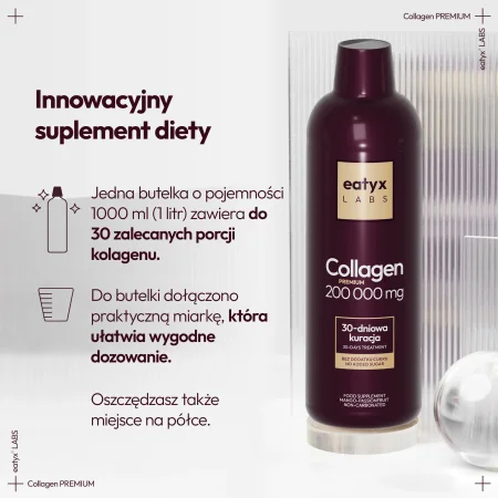 Eatyx Labs Kolagen 200 000 mg z Witaminą C i Biotyną 1000 ml