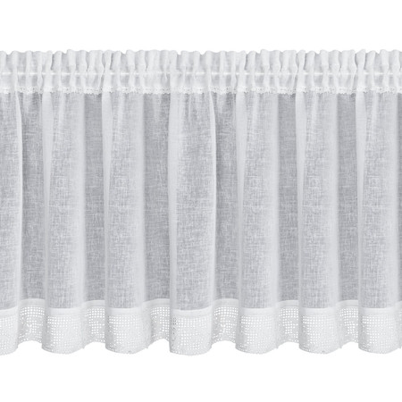 Firana gotowa Lari na Taśmie 150 x 60 cm, Biały