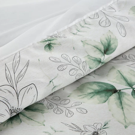 Komplet pościeli satynowej Spring 28, 220 x 200 cm, Biały