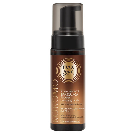 Dax Sun Extra Bronze Brązująca Pianka do twarzy i ciała KOKOMO - ciemna karnacja 160ml