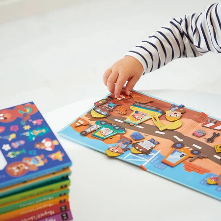 Janod Magnetyczna układanka Plac budowy Magneti'stories 3+