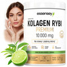Essensey Kolagen Rybi 10000 mg na stawy, włosy z kwasem hialuronowym 321g smak zielona herbata