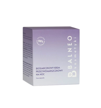 Balneokosmetyki - Biosiarczkowy krem przeciwzmarszczkowy na noc 50ml