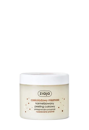 Ziaja, Czekoladowy miszmasz karmelizowany peeling cukrowy Nadziewane Pralinki 300ml