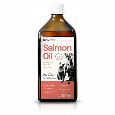 Lab-V Olej z łososia dla psa i kota z pompką 500ml - Nabea.pl