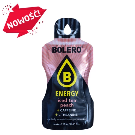 Bolero Energy Iced Tea Brzoskwiniowa 7g napój w proszku ze stewią