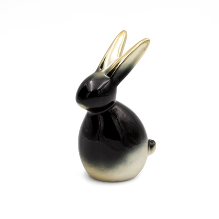 Ozdoba Wielkanocna, Figurka ceramiczna, kolor czarny, rozmiar 10 x 17 x 7 cm