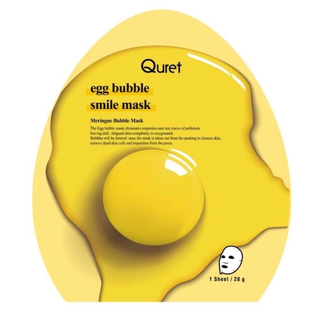 Egg Bubble Smile Mask oczyszczająca maska bąbelkowa w płachcie 28g