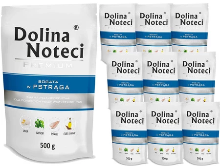 DOLINA NOTECI Premium PSTRĄG PAKIET 10x500g
