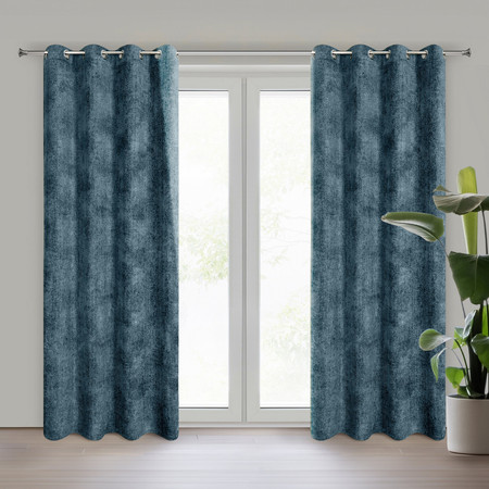 ZASŁONA GOTOWA ALETA 135 X 250 CM GRANATOWY