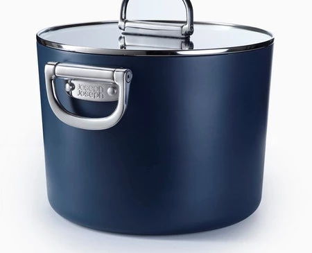 JJ-Garnek wysoki 25cm ze skł. uchwytami+pokr.Space