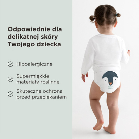 Kit & Kin, Pieluszki Jednorazowe 6 Junior (15 kg+), Piesek/Pingwinek, 24 szt.