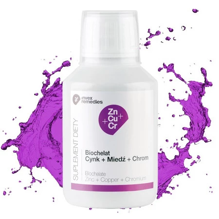 Invex Remedies Biochelat Cynk Miedź Chrom 150 ml