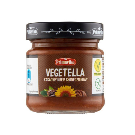 Primavika − Vegetella, kakaowy krem słonecznikowy − 160 g