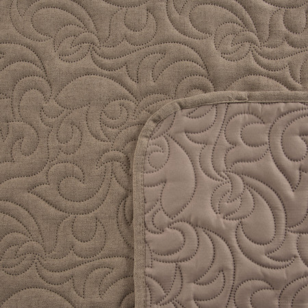 NARZUTA LEN 4 200 X 220 CM BRĄZOWY