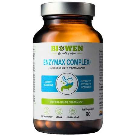 Biowen Zestaw na UKŁAD POKARMOWY Maślan Sodu Forte Max (100 kaps.) +Enzymax Complex+ (90 kaps.)