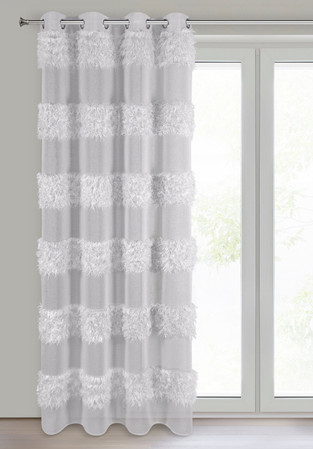 FIRANA GOTOWA MARGARET 140 X 250 CM SREBRNY