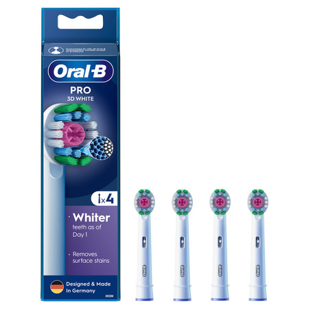 ORAL-B BRAUN KOŃCÓWKI EB18-4 3D WHITE 