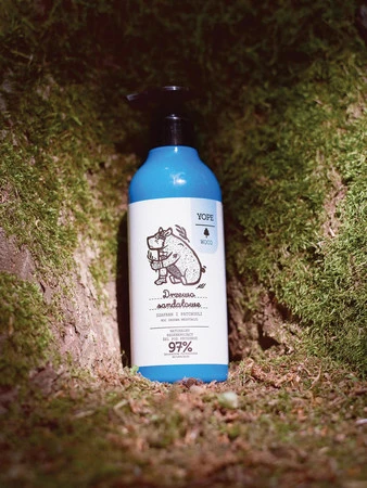 Yope Wood Żel pod prysznic Drzewo Sandałowe, Szafran, Patchouli 400ml